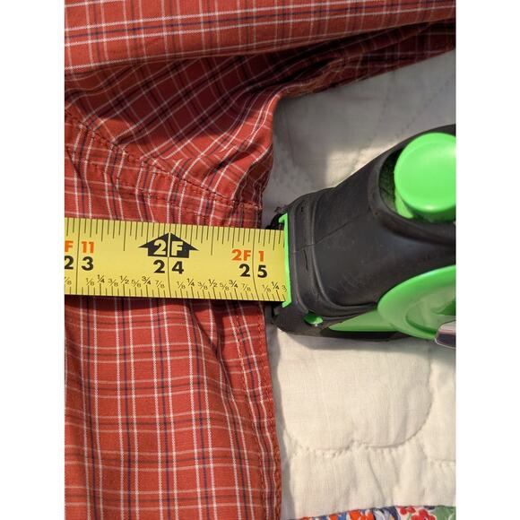 Toad & Co. Insect Shield Repellant Apparel Red Plaid Button Down Shirt Sz XL - Picture 9 of 13